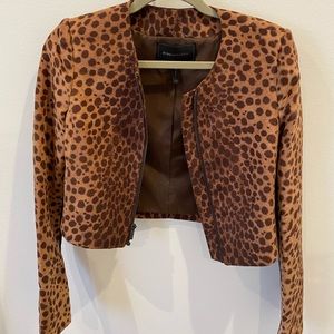 BCBG LEOPARD BLAZER